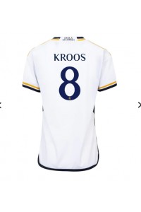 Real Madrid Toni Kroos #8 Jalkapallovaatteet Naisten Kotipaita 2023-24 Lyhythihainen